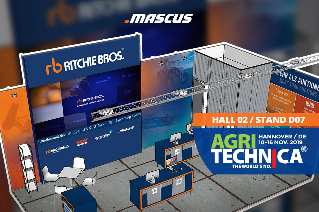 Ritchie Bros. - Iron Planet - Mascus stand at Agritechnica 2019
